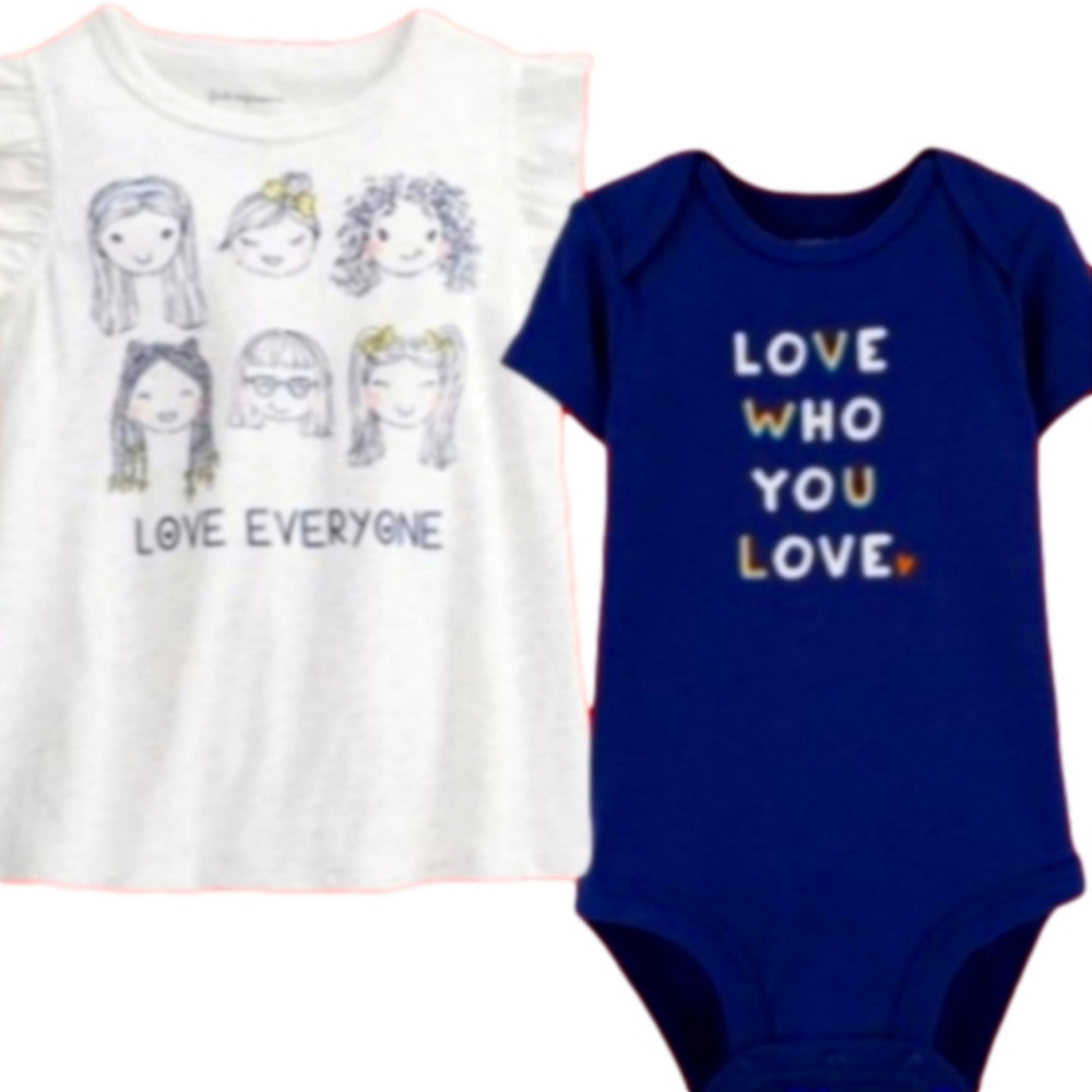 Carter's Neutral Pride π Love π Bodysuit / Onsie NWT Girls π Tee 24 Mth